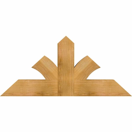 Ekena Millwork Richland Rough Sawn Timber Gable Bracket, Western Red Cedar, 48"W x 22"H x 4"D x 6"F, 11/12 Pitch GBW048X22X0406RIC00RWR